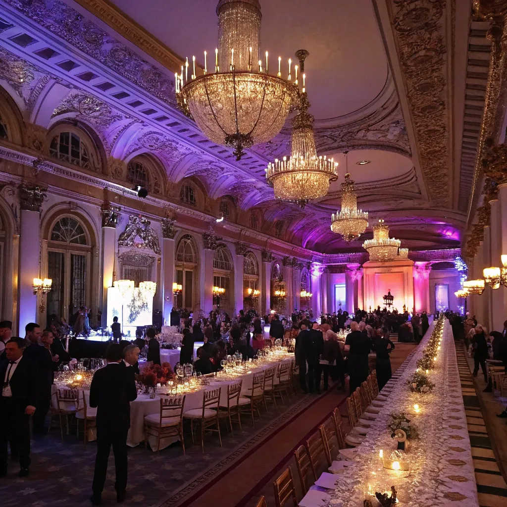 The grandeur of a corporate gala event