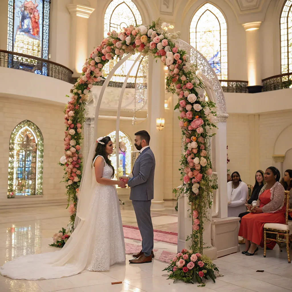 A beautifully captured wedding ceremony